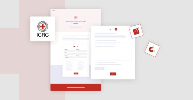 Landing Page du Comité International de la Croix-Rouge