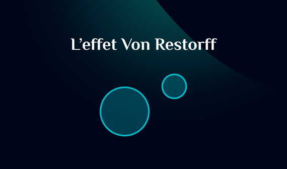 Représentation graphique de l'effet Von Restorff