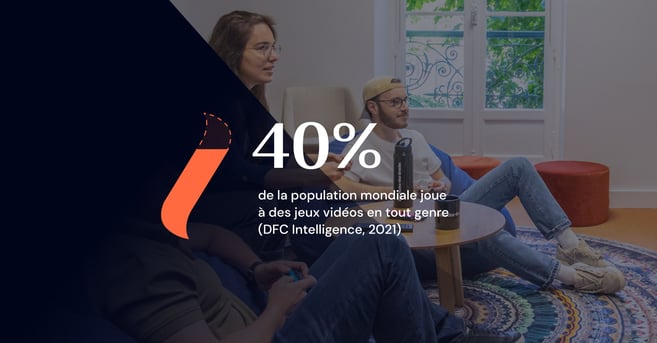Trois personnes assises en train de jouer à un jeu vidéo