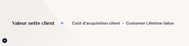 Calcul pour la valeur nette client