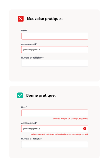 Exempel de bonne configuration des champs de formulaires 