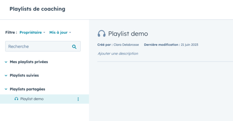 Exemple de playlist coaching 