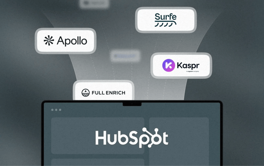 Outils d'enrichissement de données liés à HubSpot