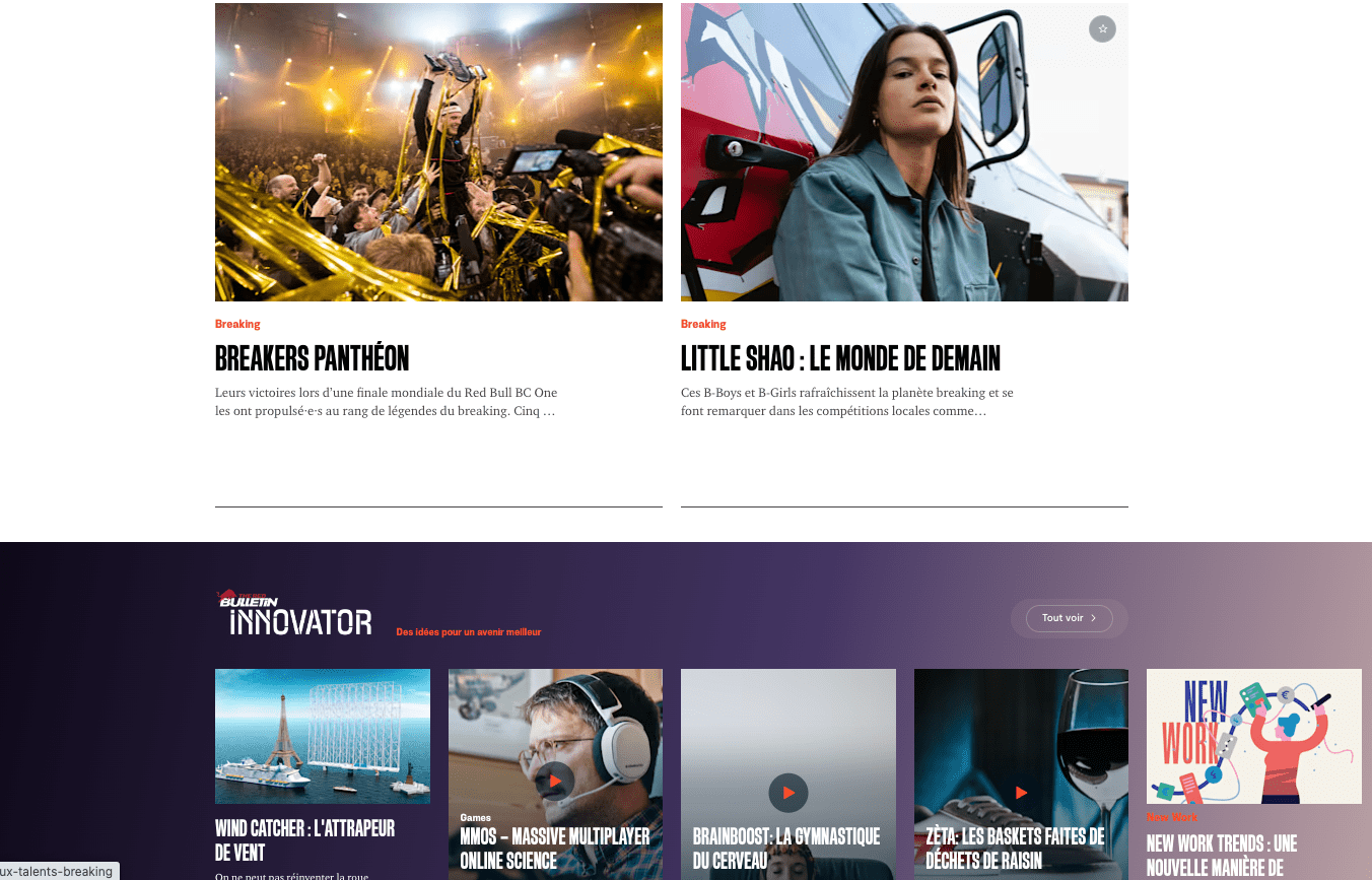 Capture ecran du media theredbulletin