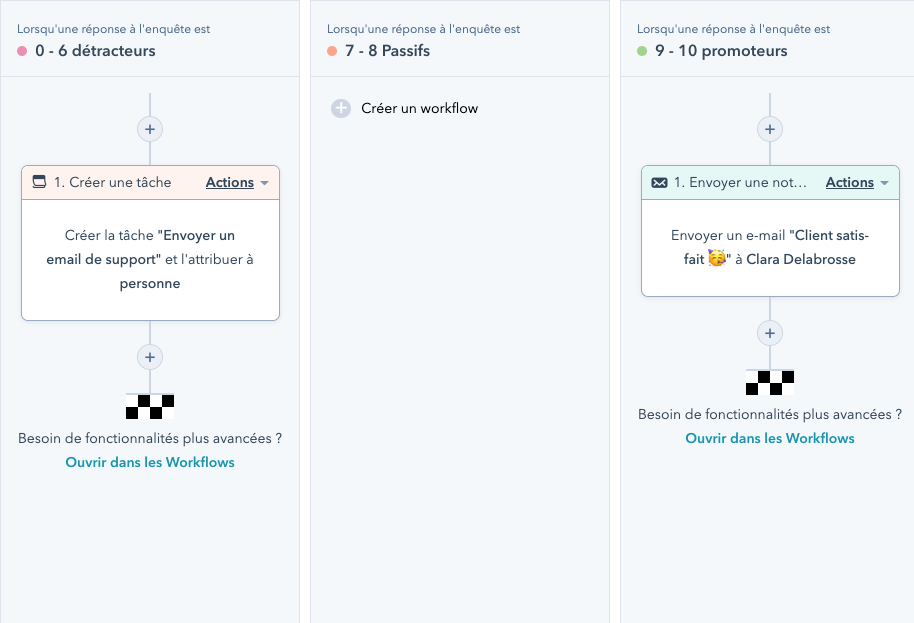 Automatisation d'un NPS score dans le CRM HubSpot