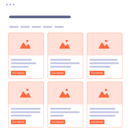 Illustration des articles de blog