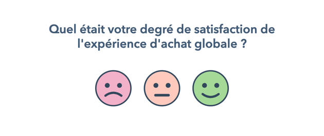 capture d'écran d'une enquête CSAT