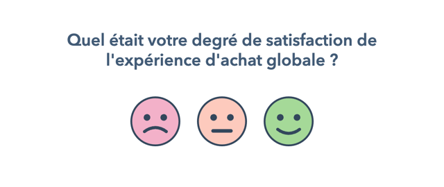 capture d'écran d'une enquête CSAT