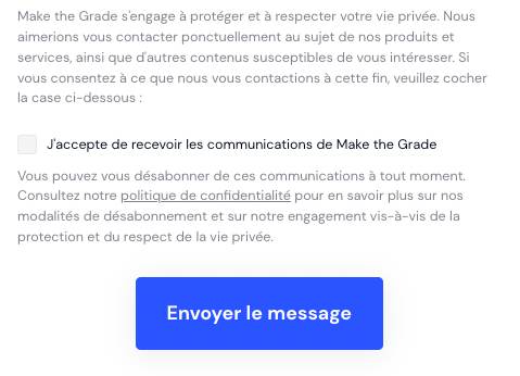 Exemple de paragraphe RGPD de formulaire 