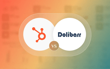 Logo de HubSpot et Logo de Dolibarr avec 