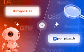 Cover de notre article HubSpot AEO VS Promptwatch