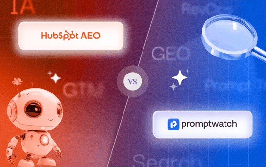 Cover de notre article HubSpot AEO VS Promptwatch