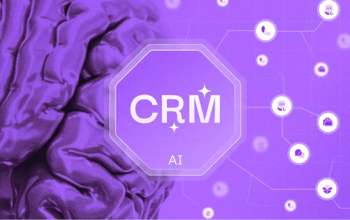 Un cerveau et des données CRM qui symbolisent l'intelligence artificielle