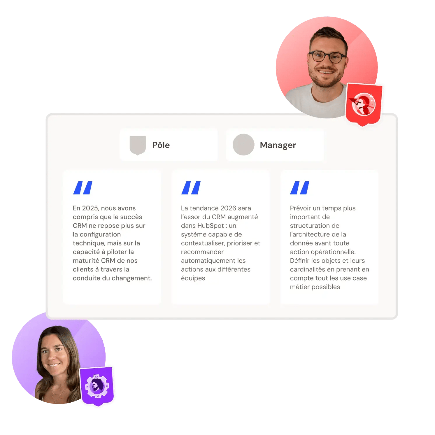 Clara et Renaud, nos experts Make the Grade