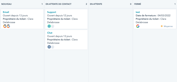 Outil de ticketing de HubSpot