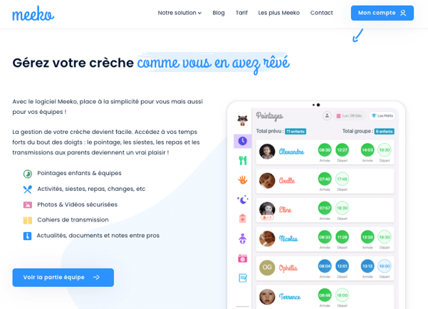 Exemple de typographies pour Meeko