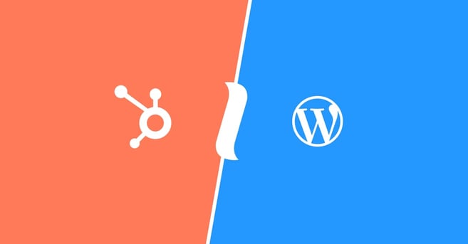 Logo CMS HubSpot vs Wordpress