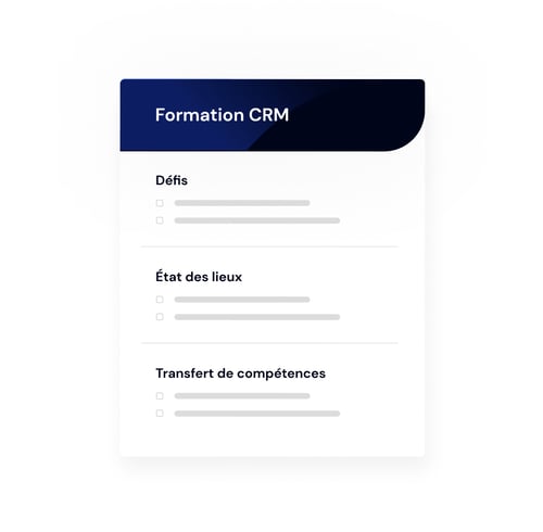 Illustration fictive d'un carnet de formation