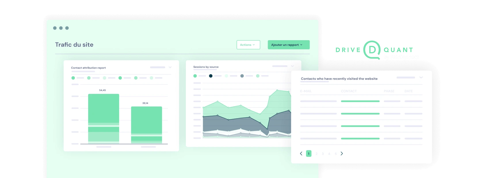 Hero section cas client Drivequant