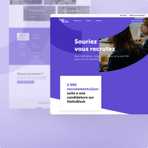 Refonte de site sur le CMS HubSpot pour HelloWork