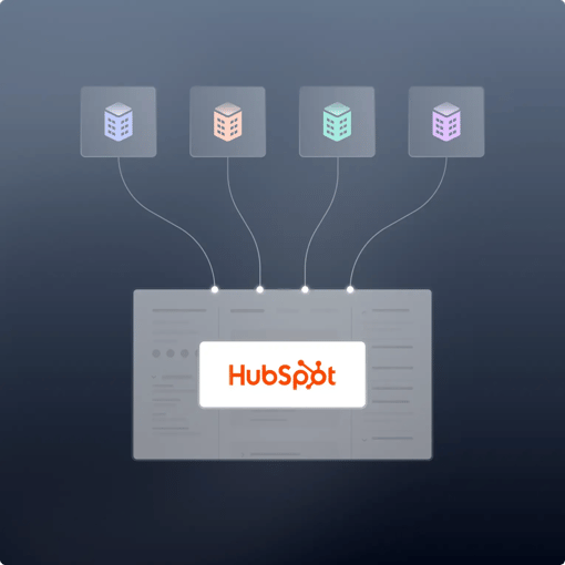 Quatre entités connectées à HubSpot pour centraliser les données et unifier le pilotage commercial.
