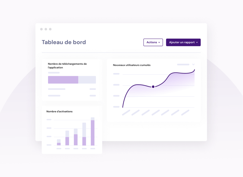 Illustration of the dashboard created for a healthcare player by Make the Grade