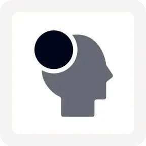 Silhouette d'une personne en train de réfléchir