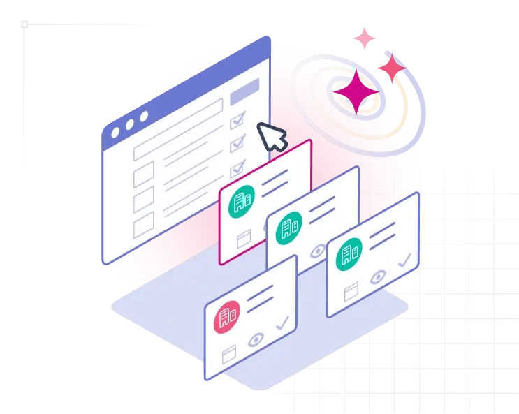 Une illustration qui représente la fonctionnalité Breeze Copilot dans HubSpot.