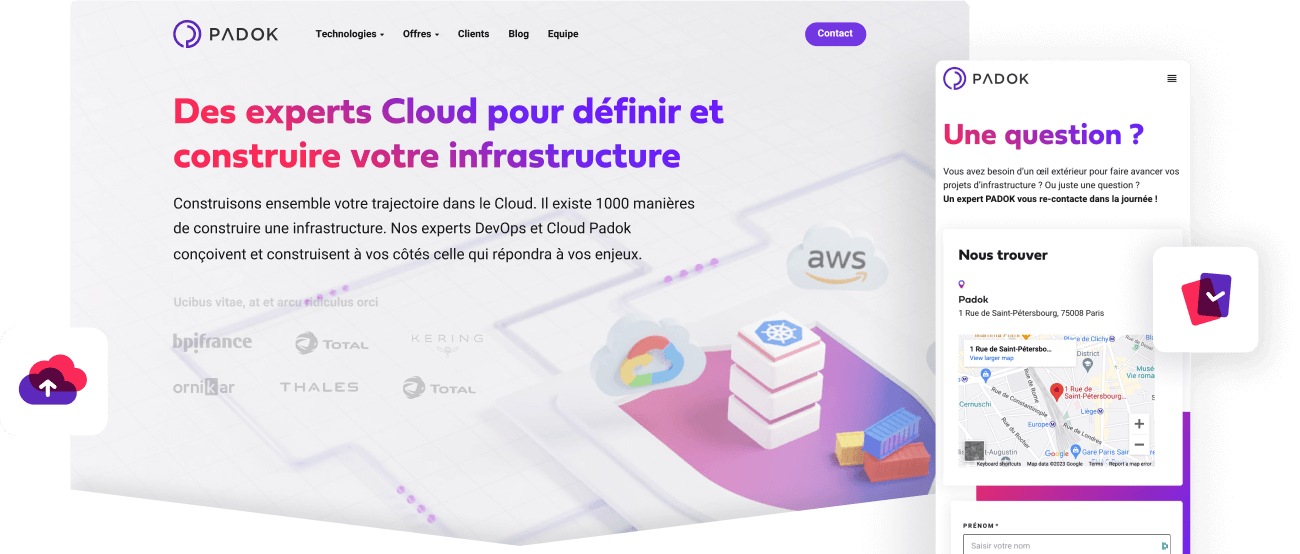 Padok, illustration de la homepage