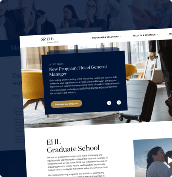 Refonte de site internet pour EHL Graduate School