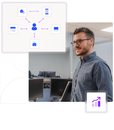 Illustration représentant stratégie omnicanale