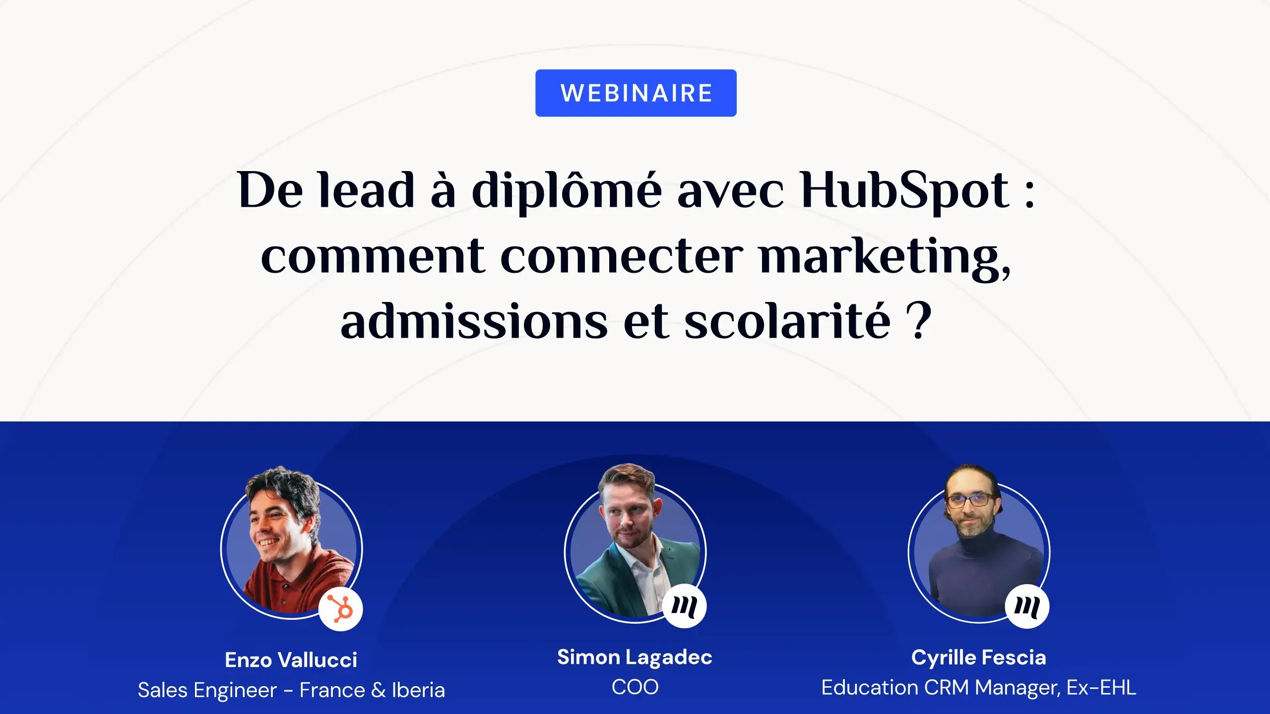Titre du webinaire avec les 3 intervenants en dessous