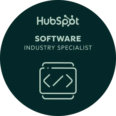 Hubspot badge expertise sectorielle software