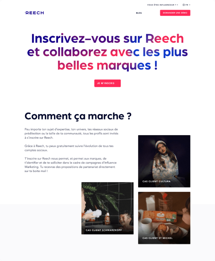 Page web solution REECH