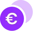 Icône représentant des crédits en euros