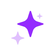 Trois étoiles violettes