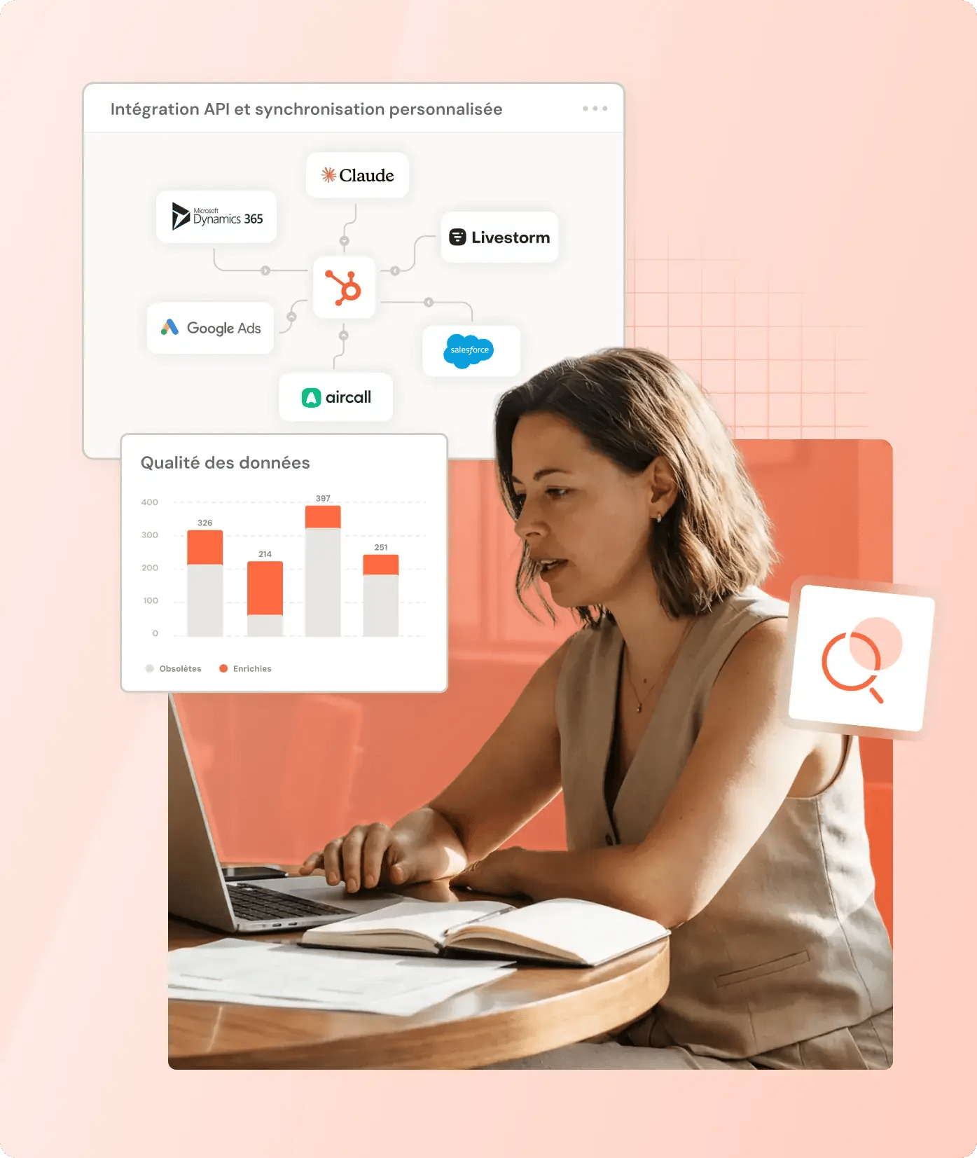 Hero audit HubSpot visuel