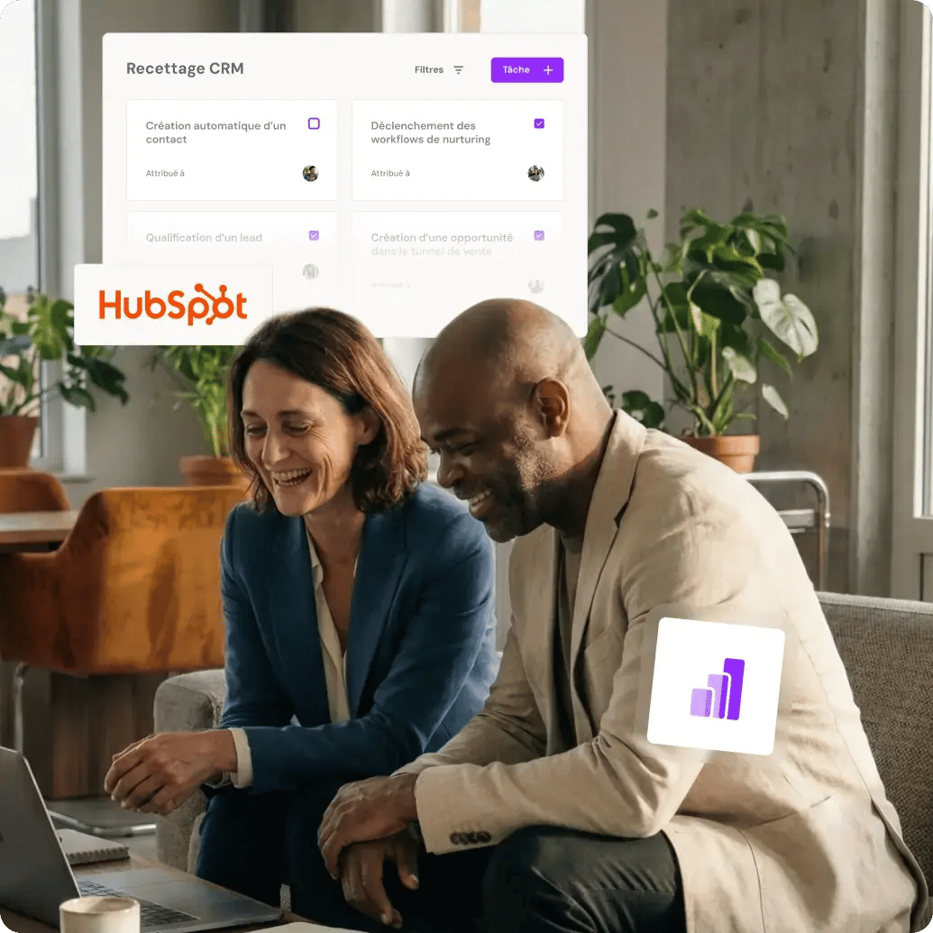 Visuel passer son entreprise sur le CRM HubSpot avec succès