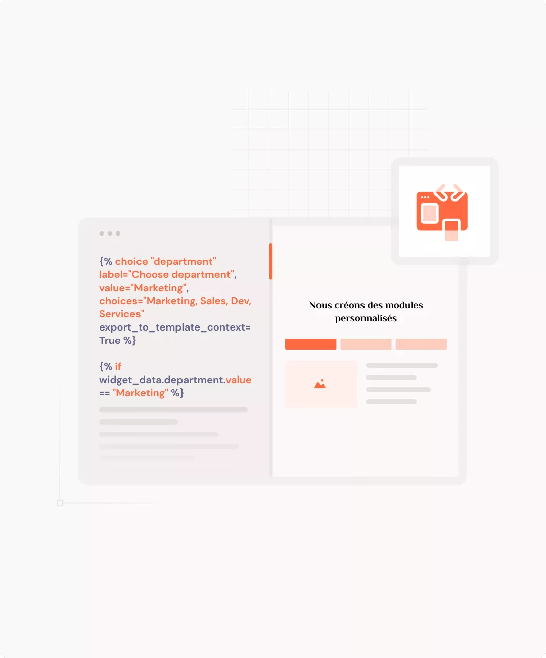 Exemple de développement web personnalisé
