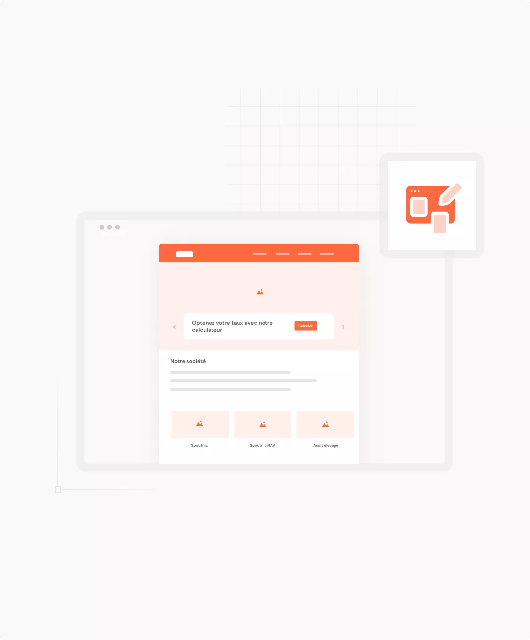 Exemple d'illustration pour concevoir un site internet de conversion