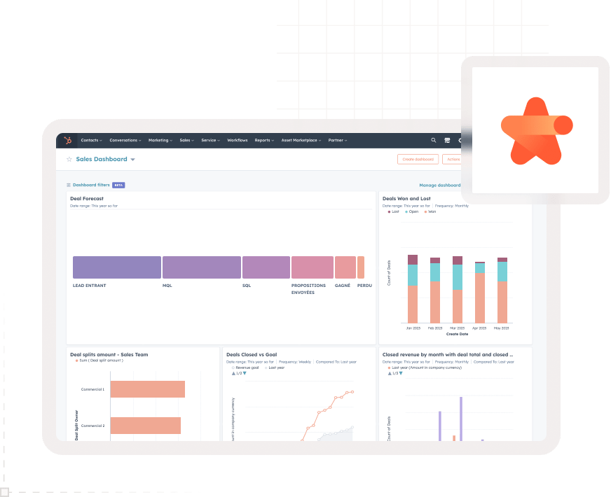 illustration dashboard sales