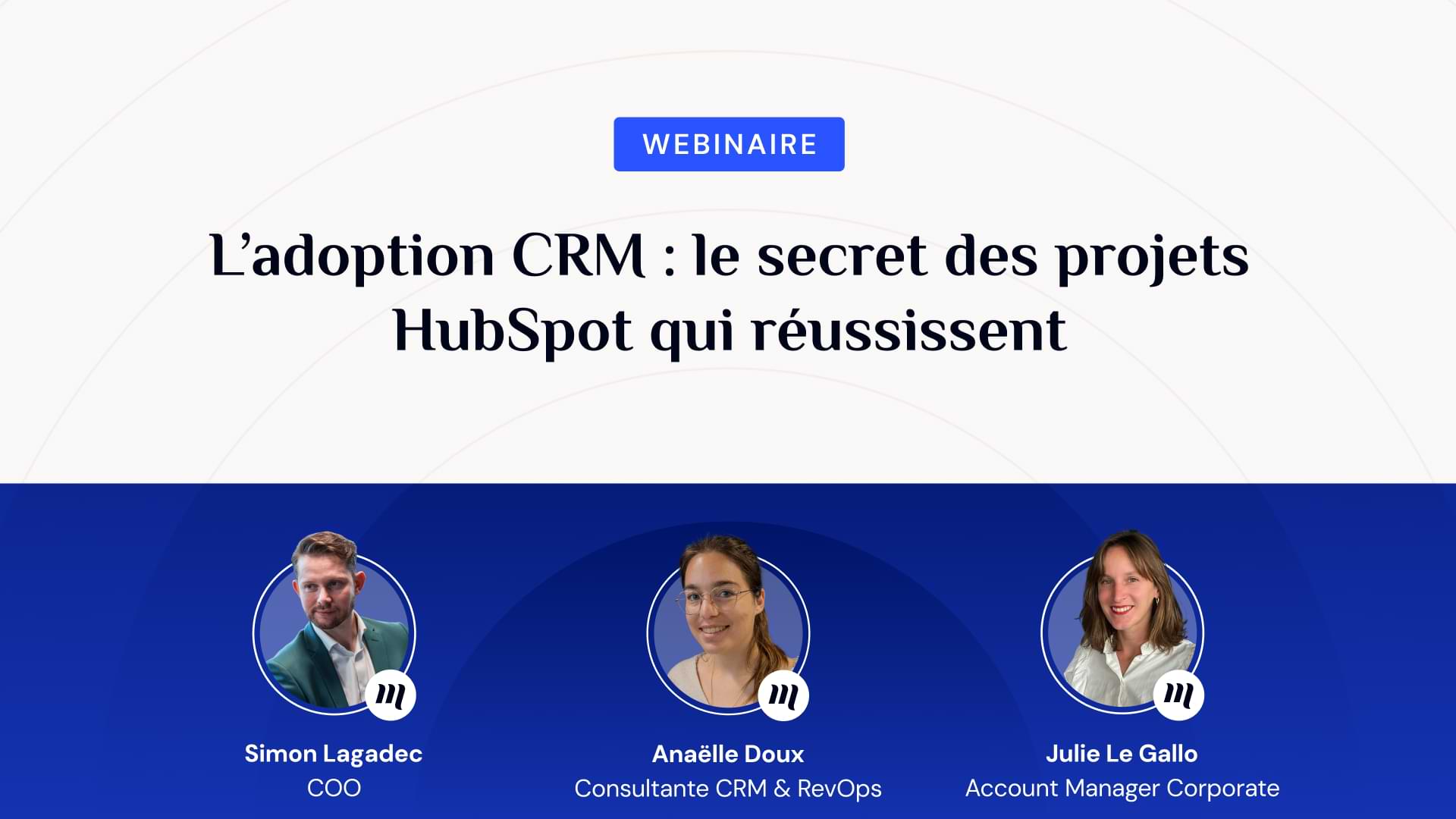 Bannière Replay webinaire sur l'adoption CRM