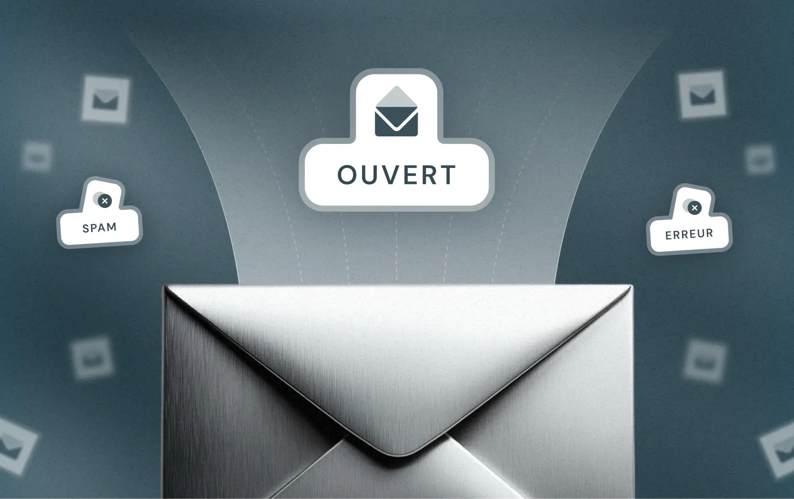 Illustration qui représente des mails ciblé avec une bonne délivrabilité