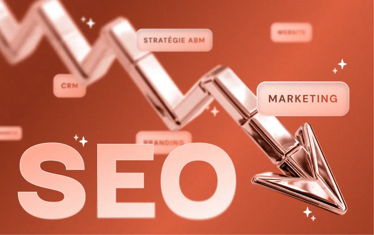 Illustration d'une chute de performances SEO