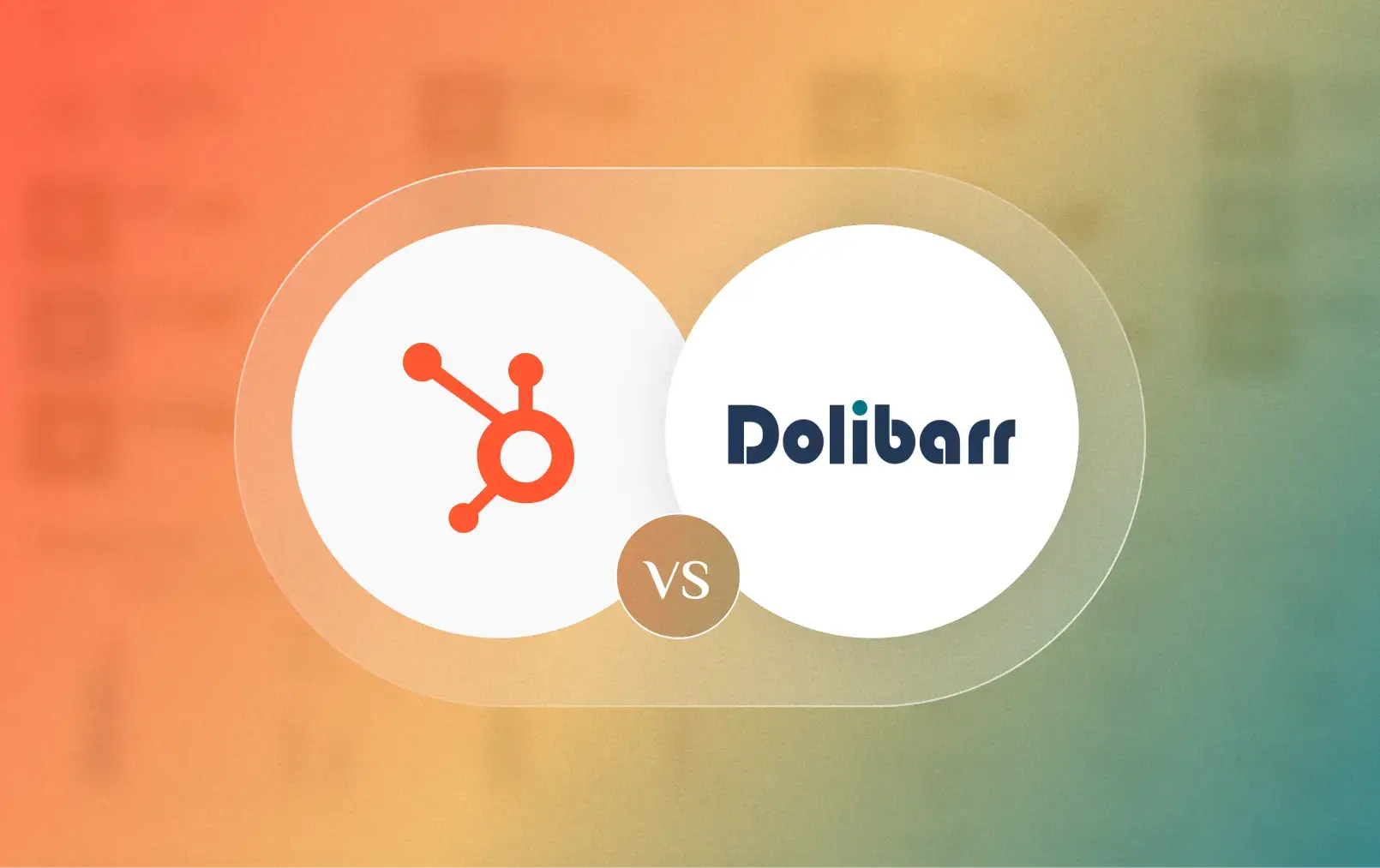 Logo de HubSpot et Logo de Dolibarr avec 