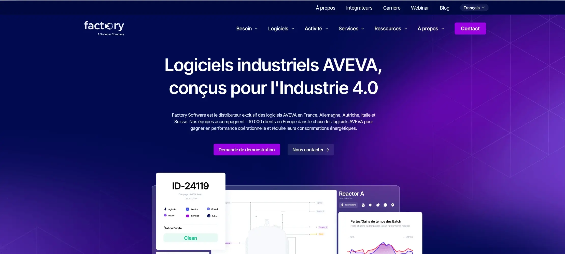 Après site web de Factory Software