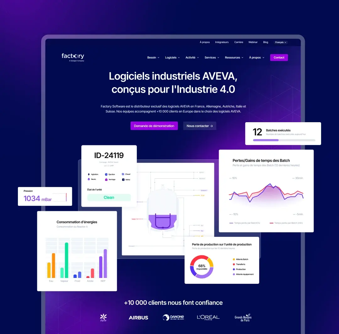 Miniature Factory Software refonte de site
