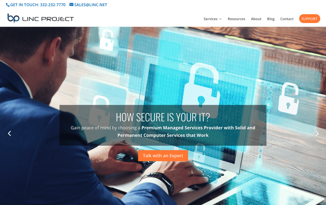 Site LINC Project avant refonte