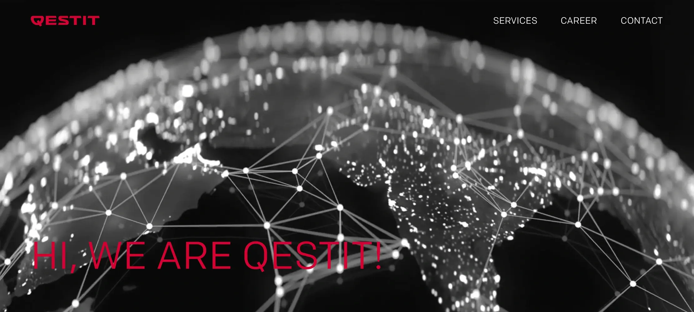 Visuel de la hero de QESTIT avant refonte