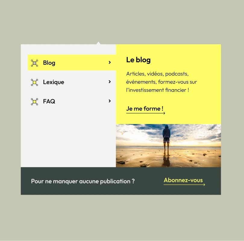 Navigation du site de Sapians sur la partie ressources
